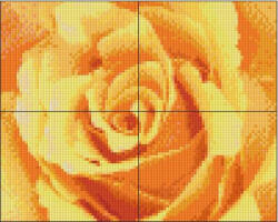 Pixelhobby 804013 Sárga rózsa (25, 4x20, 3cm) 4 alaplapos szett (804013)