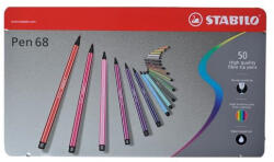 STABILO Filctoll STABILO Pen 68 50db-os készlet fém dobozban (6850-6)