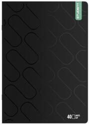 ICO Füzet sima ICO Student Black Prémium A/4 40 lapos