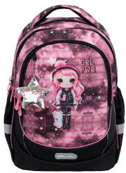 Belmil Iskolatáska, cipzáras, BELMIL "Leisure Plus Pink Girl", pink lány (338-87/17)