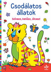 Csengőkert Kiadó Csodálatos állatok - Színezz, betűzz, játssz! - kreativjatek