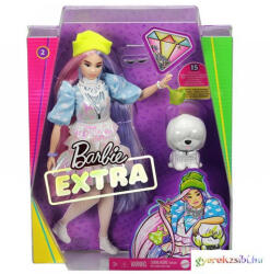 Mattel Extra: Baba csillogó ruhában, kiskedvenccel - Mattel