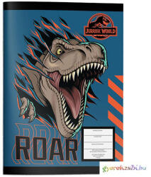  Jurassic World vonalas füzet színezővel 40 lapos kétféle változatban