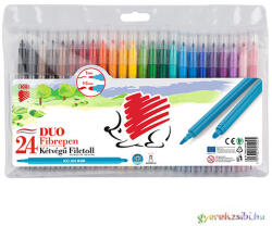 ICO 300 DUO kétvégű filctoll 24db-os készlet