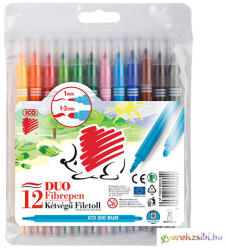 ICO 300 DUO kétvégű filctoll 12db-os készlet