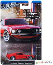 Mattel : Ünnepi kisautó '69 Ford Mustang Boss 302 1/64 - Mattel