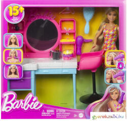 Barbie ® Totally Hair: Fodrászat játékszett babával és kiegészítőkkel - Mattel