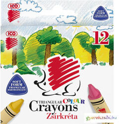 ICO : SÜNI háromszögletű zsírkréta szett 12db-os