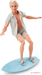 Barbie The Movie: Ken baba csíkos szettben szörfdeszkával - Mattel