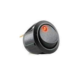 Somogyi Elektronic AK 11 világítós billenőkapcsoló, 1 áramkör - 2 állás, 14 V, piros