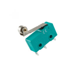 Somogyi Elektronic MSW 13 mikrokapcsoló, 1 áramkör, 5 A, mini nyomógörgős