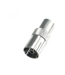 Somogyi Elektronic FST 2X koax aljzat, fém, kábelre tekerhető