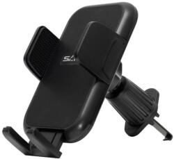 Somogyi Elektronic SA063 autós mobiltartó, kb. 55 - 95 mm, félautomata, szellőzőre, egykezes, szilikon felület, forgatható, billenthető - koronaphone