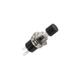 Somogyi Elektronic SP 02/BK nyomógomb, 1 áramkör, mini záró, fekete