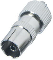 Somogyi Elektronic FS 15X koax aljzat, fém, csavarozható - koronaphone