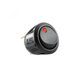 Somogyi Elektronic STV 11 világítós billenőkapcsoló, 1 áramkör - 2 állás, 250 V, 6 A, piros