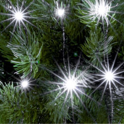 Home ML 30/WH micro LED-es fényfüzér, 2, 9 m / 30 db hidegfehér micro LED, állófényű, kapcsolható és időzíthető, átlátszó vezeték, elemes, beltéri kivitel