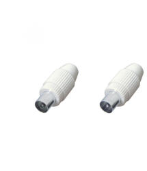 Somogyi Elektronic FS 1819X 1 db koax dugó + 1 db koax aljzat, csavarozható - koronaphone