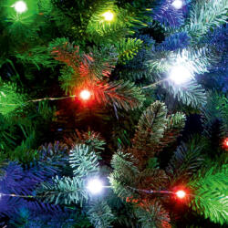 Home ML26M micro LED fényfüzér, beltéri kivitel, 20 db színes micro LED, 1, 9 m füzérhossz, elemes