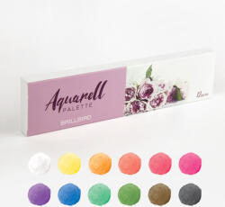 Brillbird Aquarell / akvarell paletta 12 db-os akvarell festék