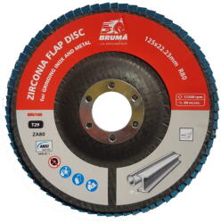 BRUMA Disc lamelar zirconiu Bruma BRU180 125x22.2 mm R80 (BRU180 125X22.2 MM R80) Disc de taiere