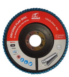 BRUMA Disc lamelar zirconiu Bruma BRU179 125x22.2 mm R60 (BRU179 125X22.2 MM R60) Disc de taiere