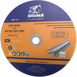 BRUMA Disc debitare inox si metal Bruma BRU175, 230x2 mm (BRU175) Disc de taiere