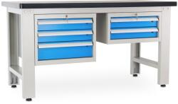 Rauman Masa atelier Solid MDF-32, 150 cm, 2 cutii suspendate, negru