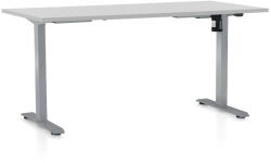 Rauman Masa inaltime reglabila OfficeTech A, 160 x 80 cm, bază gri, gri deschis