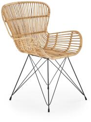 Halmar Scaun de bucaterie Manfred, ratan / negru (V-CH-K/335-KR)