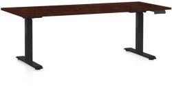 Rauman Masă înălțime reglabilă OfficeTech D, 180 x 80 cm, picioare negre, wenge