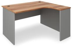 Rauman Birou de coltar SimpleOffice 140 x 120 cm, dreapta, nuc / gri