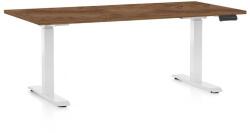 Rauman Masă înălțime reglabilă OfficeTech D, 160 x 80 cm, picioare albe, stejar silverjack