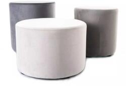 SIGNAL MEBLE Set 3x taburet Caen Velvet, mix gri (DOTIVZISZ)