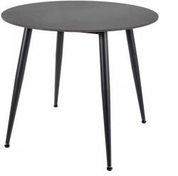 SIGNAL MEBLE Masă de bucătărie Rion - 90 cm diametru, negru (RIONCFI90)