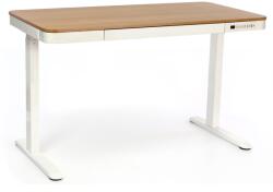 Rauman Masa inaltime reglabila OfficeTech 3, 120 x 60 cm, alb / stejar (ET119W-C_WHITE/OAK)