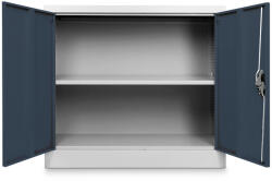 Rauman Dulap metalic universal jos 90 x 40 x 80 cm, încuietoare cilindrică, antracit - ral 7016 Dulap arhivare