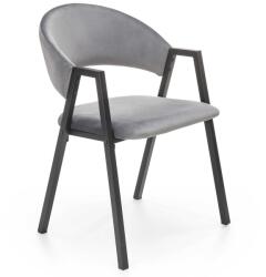 Halmar Scaun de bucaterie Zayne, gri/negru (V-CH-K/473-KR-POPIEL)