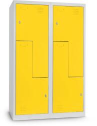 Rauman Dulap metalic Z, 120 x 50 x 180 cm, blocare, galben - ral 1023