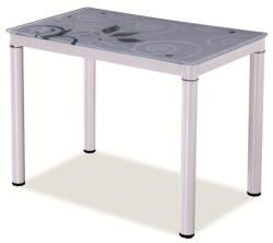 SIGNAL MEBLE Masa de bucaterie Damar 80 x 60 cm, alba (DAMARB80)