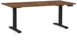 Rauman Masă înălțime reglabilă OfficeTech D, 160 x 80 cm, picioare negre, stejar silverjack