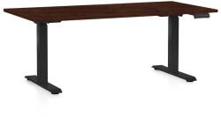 Rauman Masă înălțime reglabilă OfficeTech D, 160 x 80 cm, picioare negre, wenge