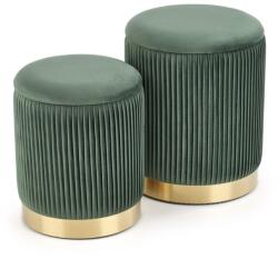 Halmar Scaun Monty, verde închis/auriu (V-CH-MONTY-PUFA-C.ZI)