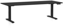 Rauman Masa inaltime reglabila OfficeTech D, 200 x 80 cm, bază neagră, negru