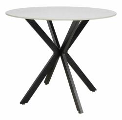 SIGNAL MEBLE Masă de bucătărie Talia 90 cm, marmură / negru (TALIABC90)
