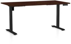 Rauman Masă înălțime reglabilă OfficeTech B, 160 x 80 cm, picioare negre, wenge