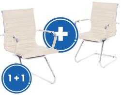 Rauman Scaun de conferinta Prymus K 1 + 1 GRATUIT, crem (1504160)