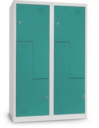 Rauman Dulap metalic Z, 120 x 50 x 180 cm, blocare, verde - ral 6033