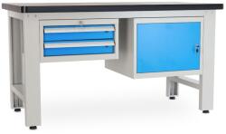Rauman Masa atelier Solid MDF-21, 150 cm, 2 cutii suspendate, negru
