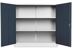 Rauman Dulap metalic universal mediu 120 x 40 x 120 cm, încuietoare cilindrică, antracit - ral 7016 Dulap arhivare